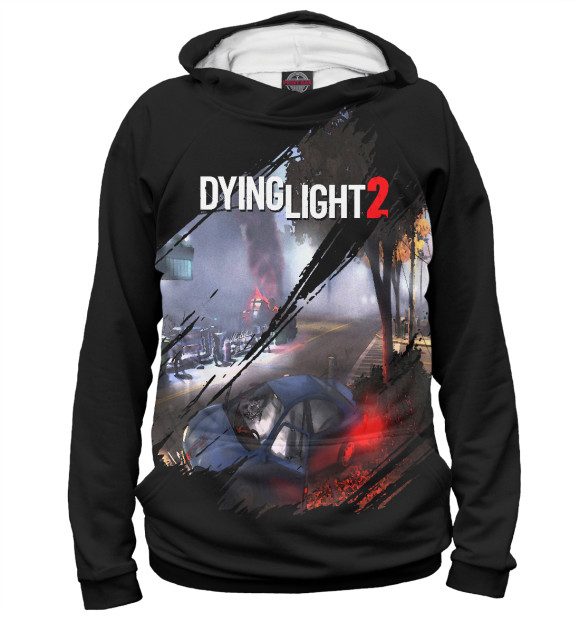 Женское худи с изображением Dying Light 2 цвета Белый
