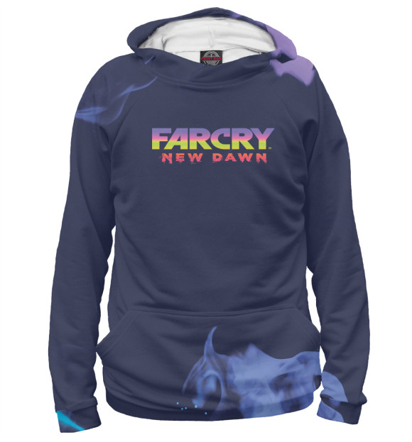 Мужское худи с притом Far Cry цвета Белый Мужское худи с изображением Far Cry цвета Белый