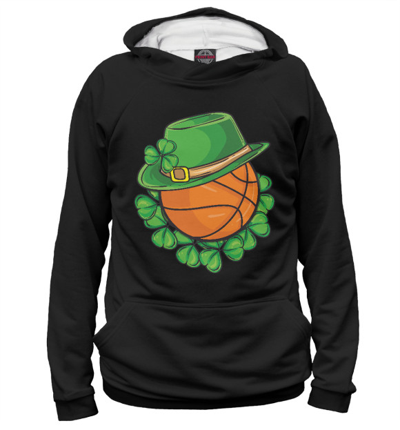 Женское худи с изображением Ireland Basket цвета Белый