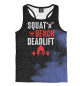 Мужская майка-борцовка Squat Bench Deadlift Gym