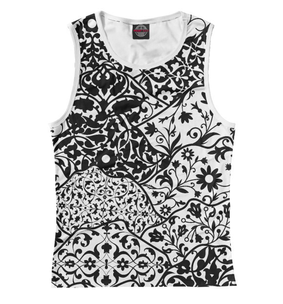 Майка для девочки с изображением Узоры цвета Белый