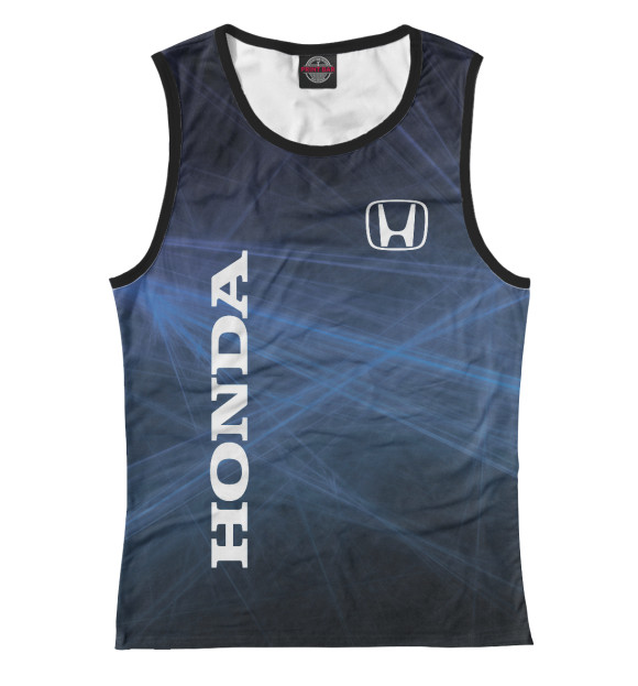 Женская майка с изображением Honda цвета Белый