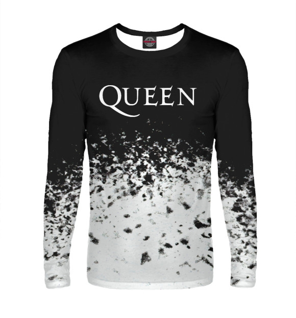 Мужской лонгслив с изображением Queen цвета Белый
