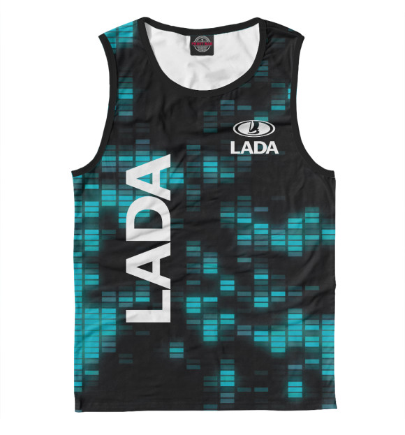 Майка для мальчика с изображением LADA цвета Белый