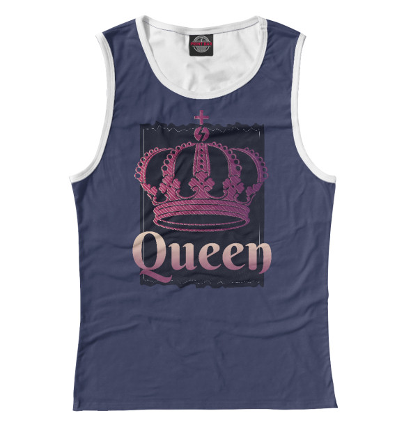 Женская майка с изображением Dark Queen цвета Белый