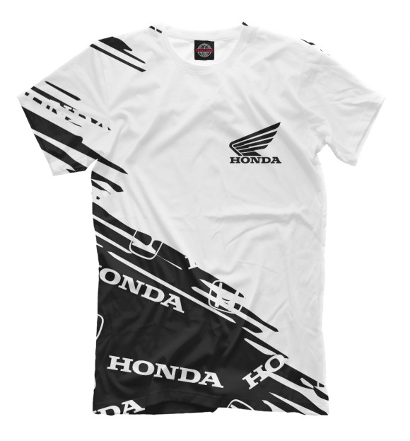 Футболка для мальчиков с изображением Honda цвета Белый
