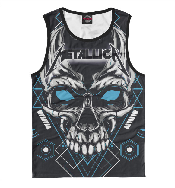 Майка для мальчика с изображением Metallica цвета Белый