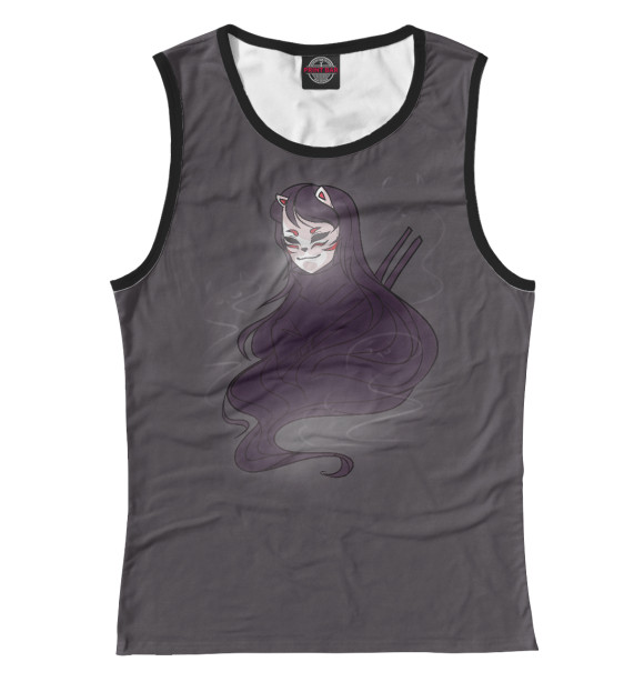 Майка для девочки с изображением Демон цвета Белый