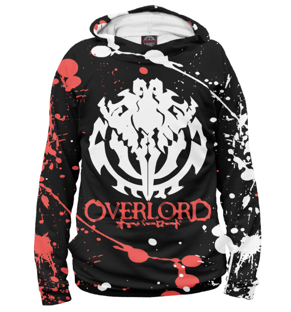 Женское худи с изображением Overlord цвета Белый