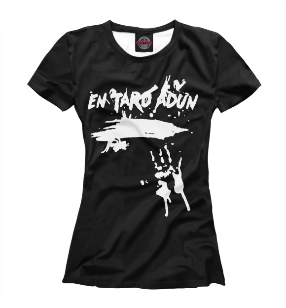 Футболка для девочек с притом Hard Play En Taro Adun цвета Белый Футболка для девочек с изображением Hard Play En Taro Adun цвета Белый