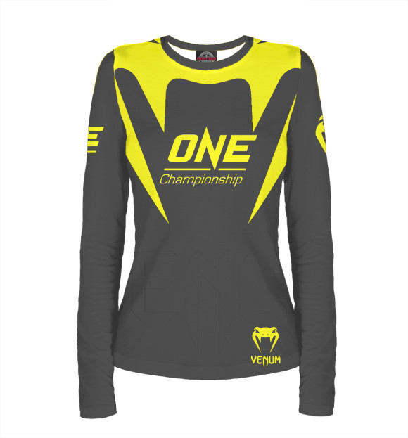 Женский лонгслив с изображением One Venum цвета Белый