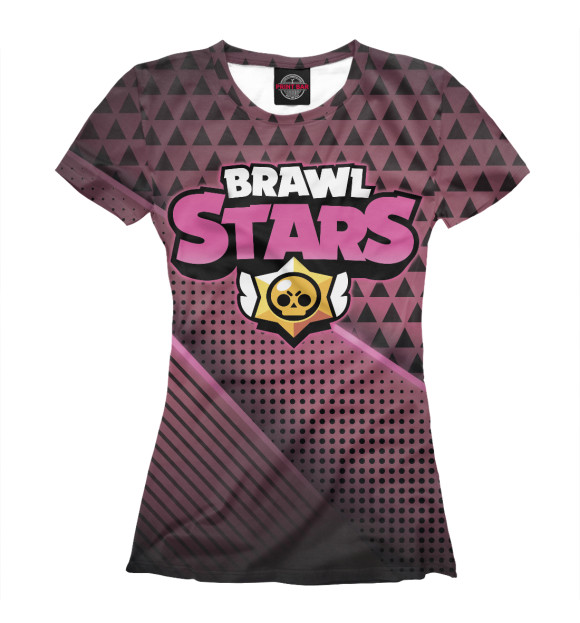 Женская футболка с изображением Brawl Stars цвета Белый