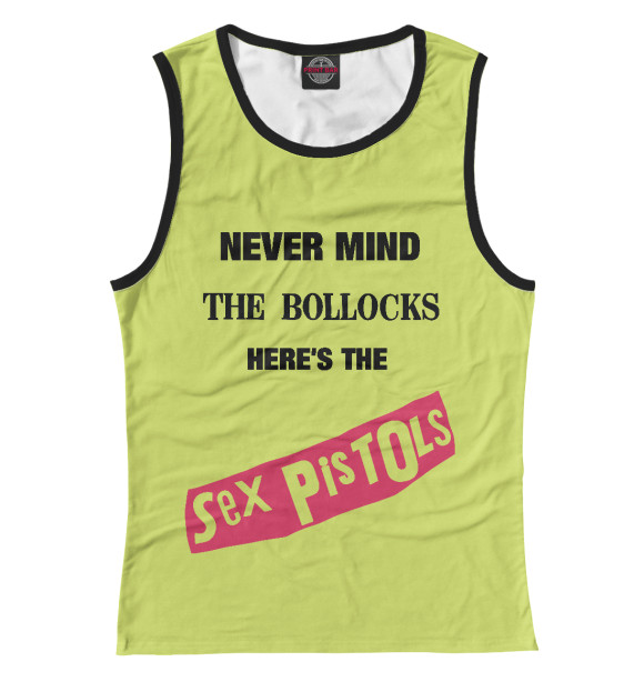 Майка для девочки с изображением Sex Pistols цвета Белый