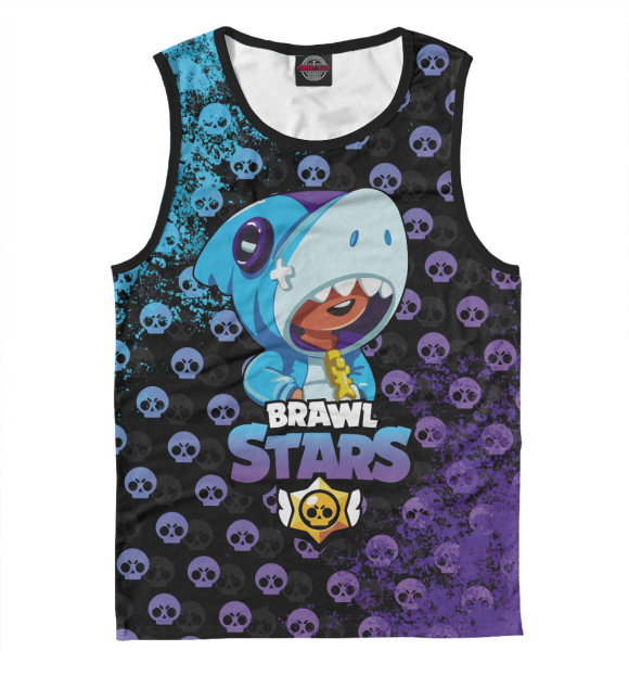 Майка для мальчика с изображением Brawl Stars цвета Белый