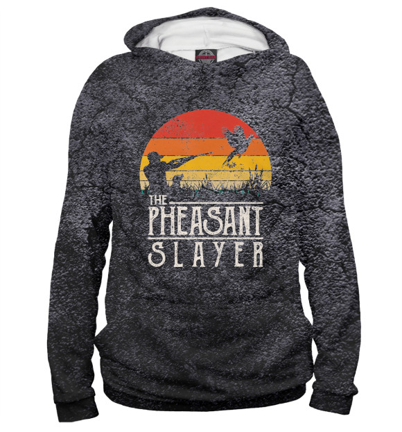 Женское худи с изображением The Pheasant slayer цвета Белый