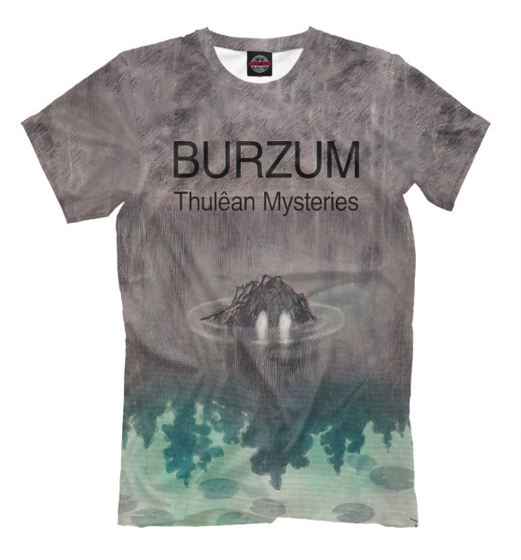 Мужская футболка с изображением Thulean Mysteries - Burzum цвета Белый