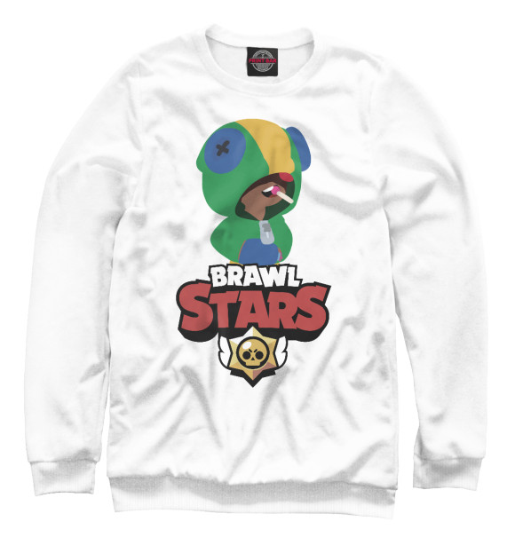 Свитшот для мальчиков с изображением Brawl Stars цвета Белый