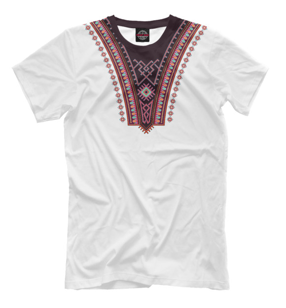 Мужская футболка с изображением Славянские обереги цвета Белый