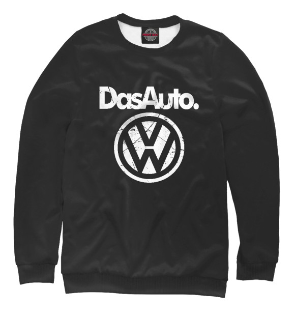 Свитшот для девочек с изображением Volkswagen цвета Белый