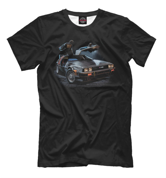 Футболка для мальчиков с изображением Back to the Future Delorian цвета Белый