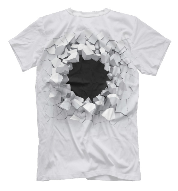 Мужская футболка с изображением Portal цвета Белый