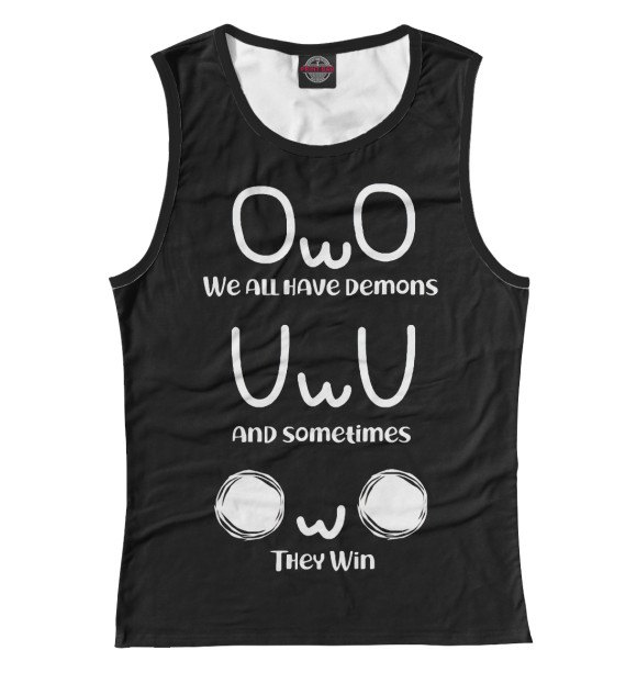 Майка для девочки с изображением Senpai цвета Белый