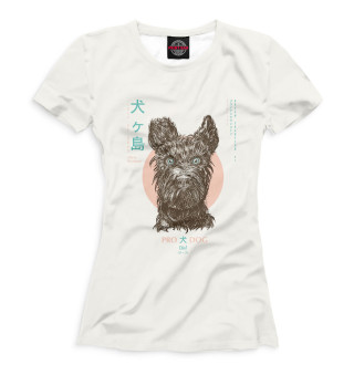 Женская футболка Остров собак