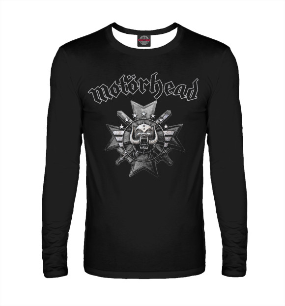 Мужской лонгслив с изображением Motorhead цвета Белый