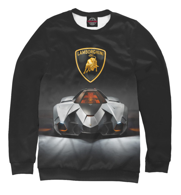 Свитшот для девочек с изображением Lamborghini Egoista цвета Белый