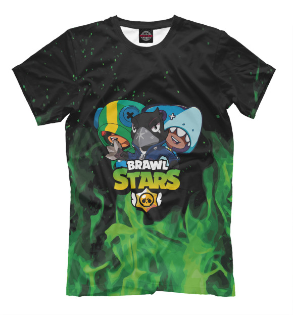 Футболка для мальчиков с изображением Brawl Stars trio цвета Белый