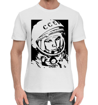 Хлопковая футболка для мальчиков Юрий Гагарин