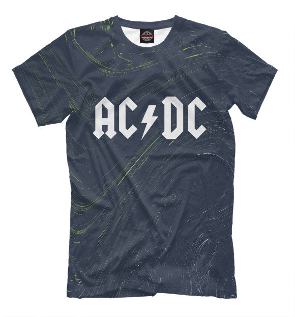 Мужская футболка с изображением AC DC цвета Белый