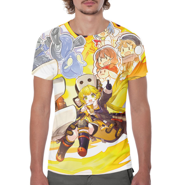 Мужская футболка с изображением Хук цвета Белый