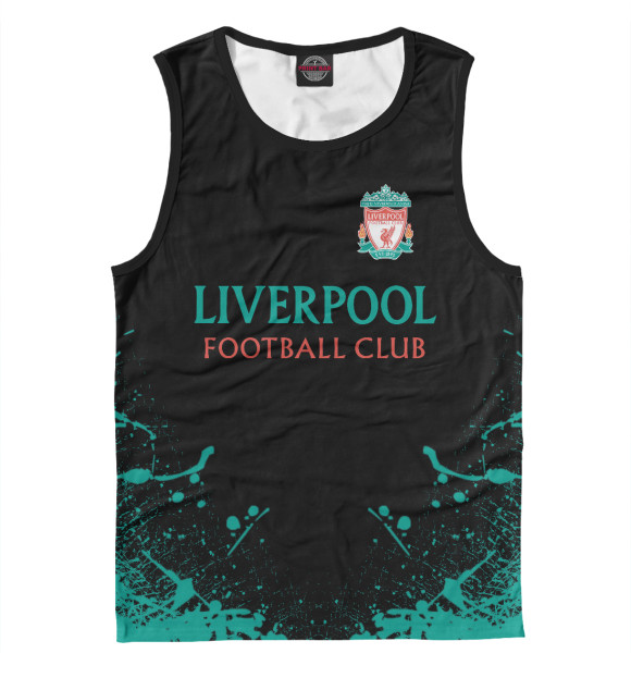 Мужская майка с изображением Liverpool цвета Белый
