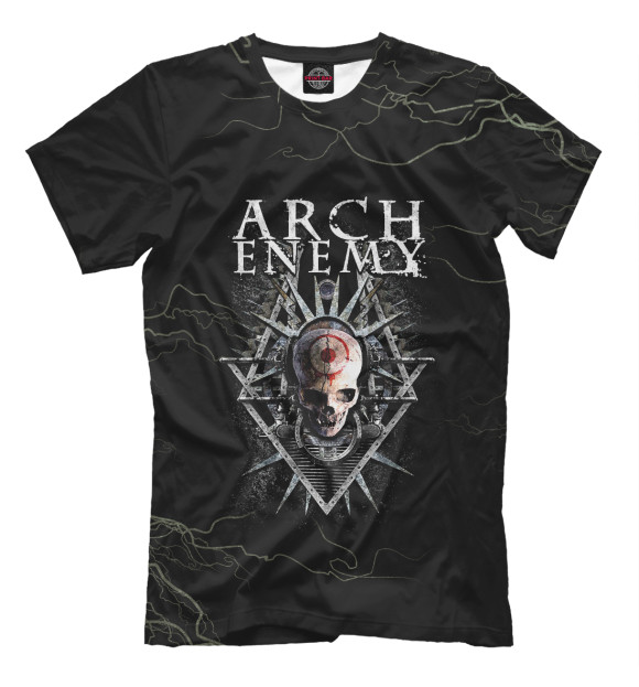 Футболка для мальчиков с изображением Arch Enemy цвета Белый