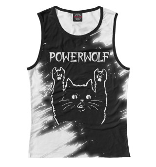 Майка для девочки Powerwolf + Рок Кот