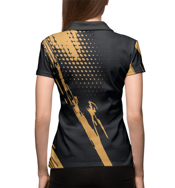 Женское поло с изображением Free Fire. цвета Белый