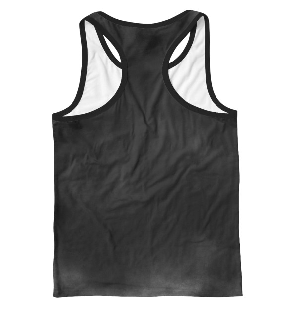 Мужская майка-борцовка с изображением Символика РФ александр цвета Белый