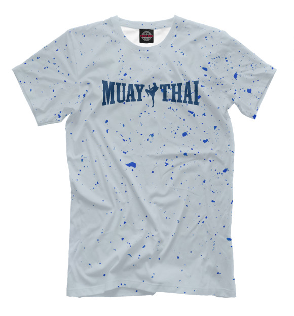 Мужская футболка с изображением Muay Thai Logo цвета Белый