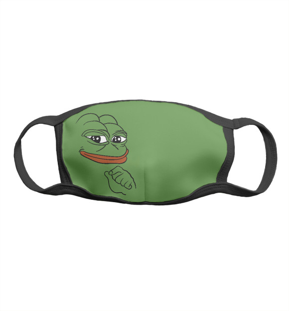 Маска тканевая с изображением Пепе цвета Белый