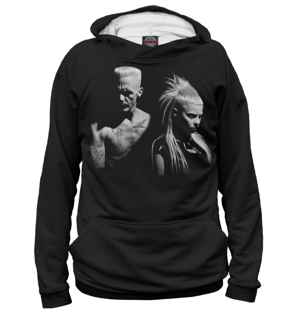 Мужское худи с изображением Antwoord цвета Белый