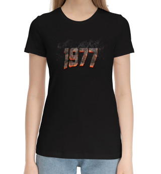 Хлопковая футболка для девочек 1977