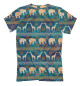Мужская футболка Слоны и жирафы