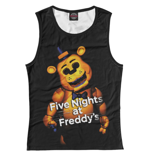 Майка для девочки с изображением Five Nights at Freddy's цвета Белый