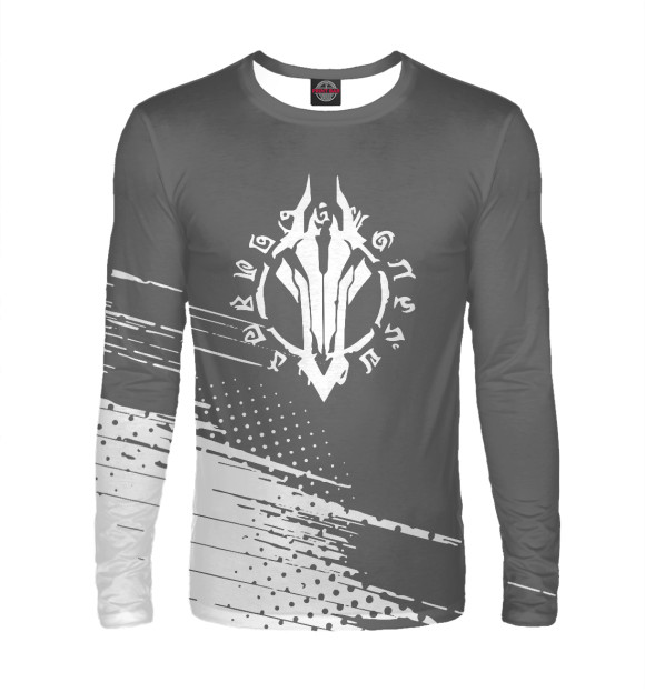 Мужской лонгслив с изображением Darksiders цвета Белый