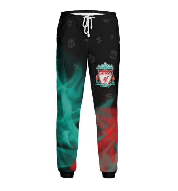 Мужские спортивные штаны с изображением Liverpool / Ливерпуль цвета Белый