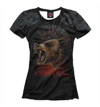 Женская футболка Медведь - Быть Добру
