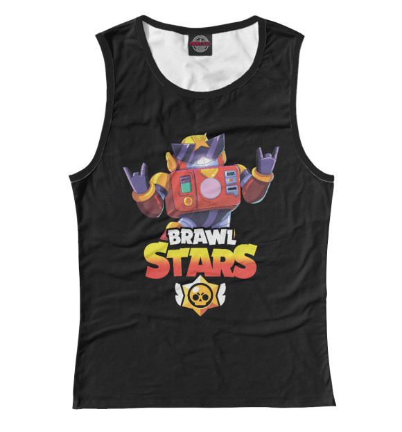 Майка для девочки с изображением Brawl Stars SURGE цвета Белый