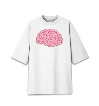Женская футболка оверсайз Мозг
