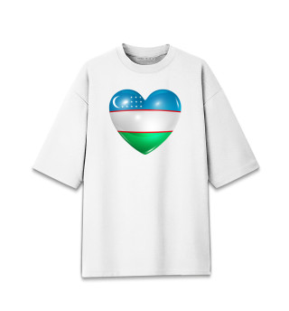 Мужская футболка оверсайз Узбекистан